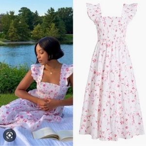Hill House Home Nap Dress XS in Pink Botanical
